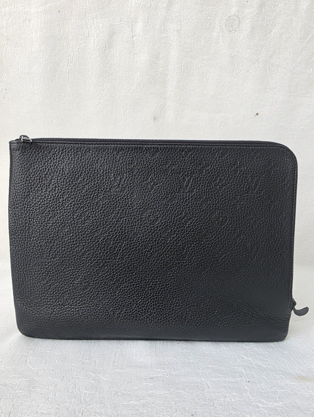 Auth Louis Vuitton Empreinte Pochette Jour GM Documents/Laptop Leather Sleeve